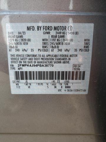 Photo 12 VIN: 2FMPK4J94PBA38770 - FORD EDGE SEL 