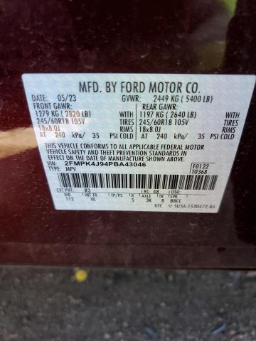 Photo 11 VIN: 2FMPK4J94PBA43046 - FORD EDGE 