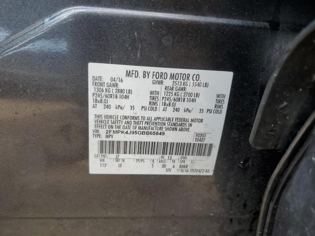 Photo 12 VIN: 2FMPK4J95GBB65849 - FORD EDGE 