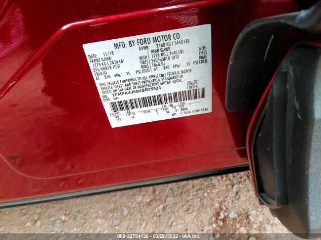 Photo 8 VIN: 2FMPK4J95KBB35923 - FORD EDGE 