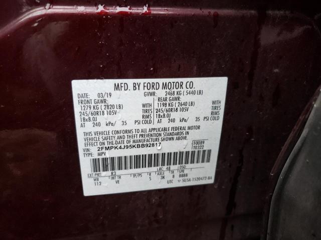 Photo 13 VIN: 2FMPK4J95KBB92817 - FORD EDGE 