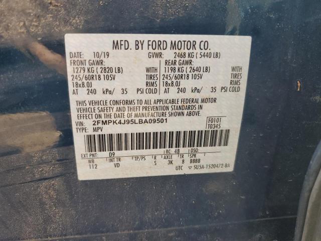 Photo 8 VIN: 2FMPK4J95LBA09501 - FORD EDGE SEL 