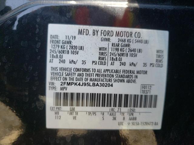 Photo 9 VIN: 2FMPK4J95LBA30204 - FORD EDGE SEL 