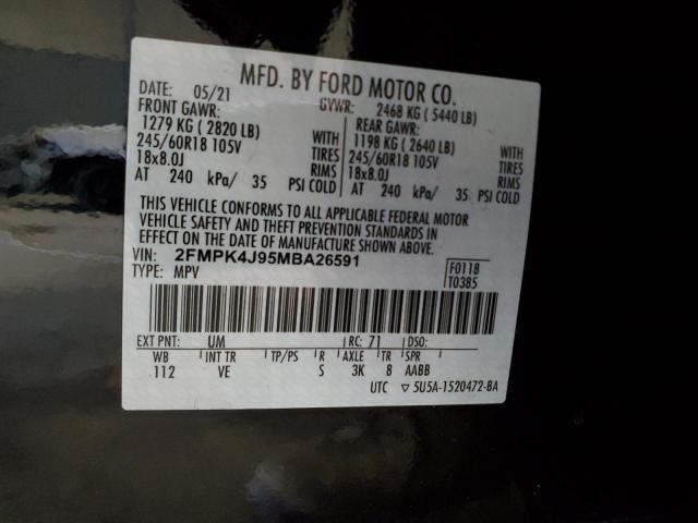 Photo 12 VIN: 2FMPK4J95MBA26591 - FORD EDGE 