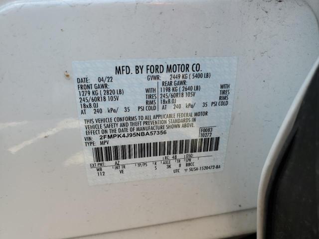 Photo 12 VIN: 2FMPK4J95NBA57356 - FORD EDGE SEL 