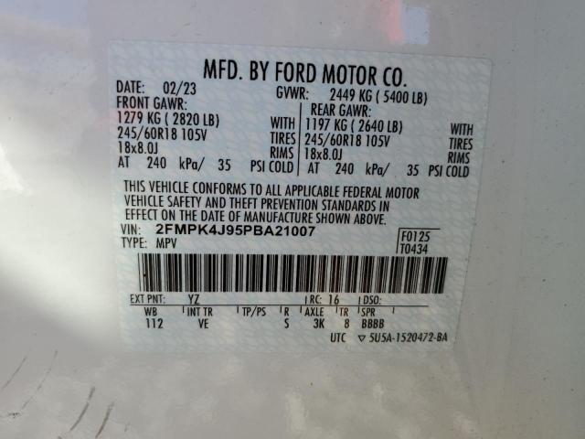 Photo 12 VIN: 2FMPK4J95PBA21007 - FORD EDGE SEL 