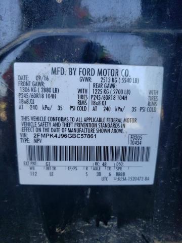 Photo 13 VIN: 2FMPK4J96GBC57861 - FORD EDGE SEL 