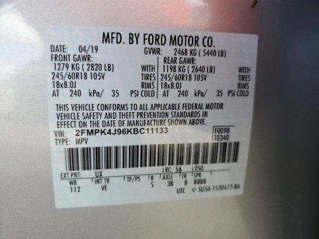 Photo 12 VIN: 2FMPK4J96KBC11133 - FORD EDGE 