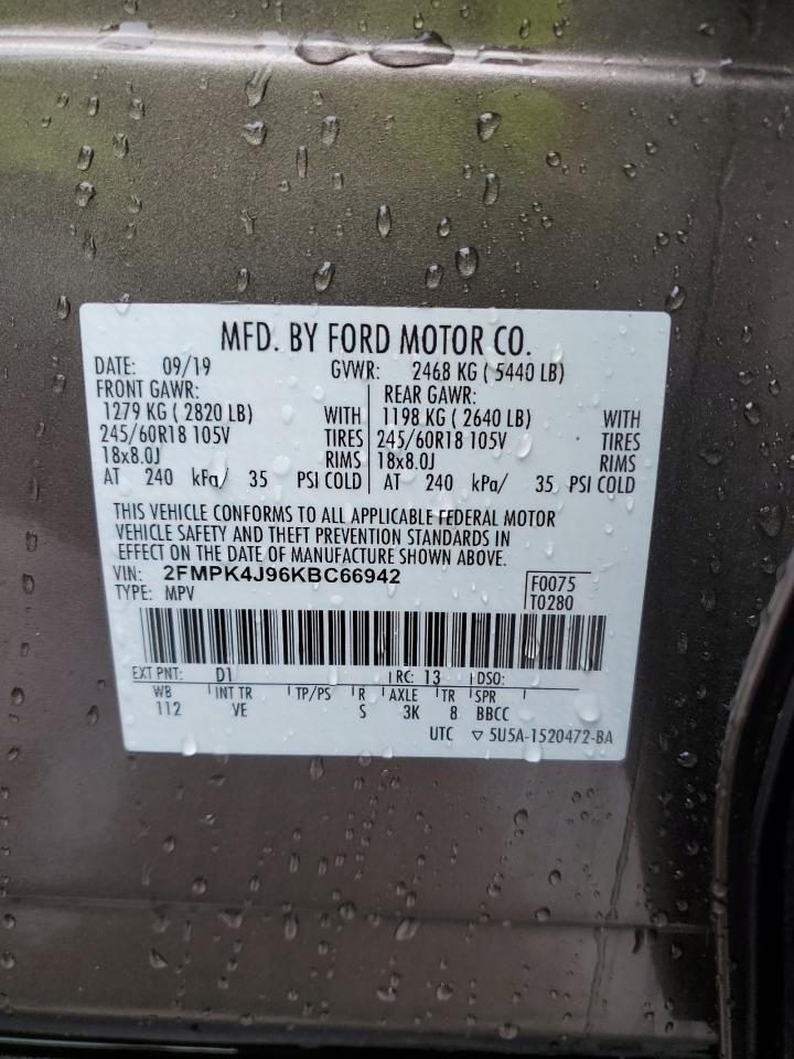 Photo 12 VIN: 2FMPK4J96KBC66942 - FORD EDGE 