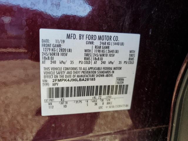 Photo 12 VIN: 2FMPK4J96LBA28185 - FORD EDGE 