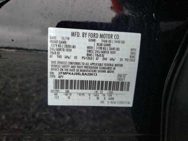 Photo 9 VIN: 2FMPK4J96LBA29613 - FORD EDGE SEL 