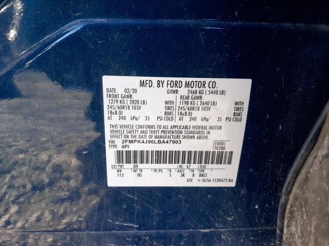 Photo 13 VIN: 2FMPK4J96LBA47903 - FORD EDGE SEL 