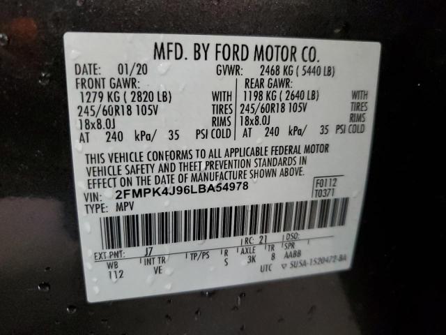 Photo 13 VIN: 2FMPK4J96LBA54978 - FORD EDGE SEL 