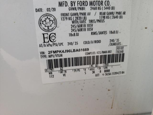 Photo 13 VIN: 2FMPK4J96LBA61669 - FORD EDGE 