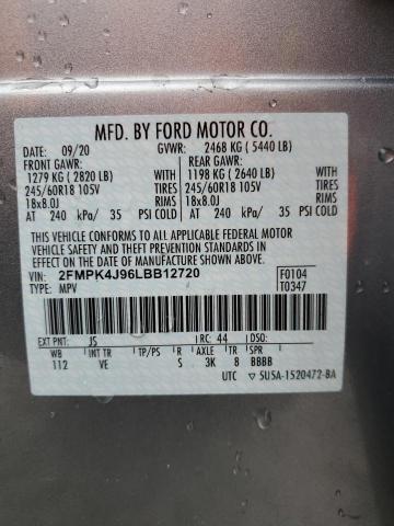 Photo 12 VIN: 2FMPK4J96LBB12720 - FORD EDGE 