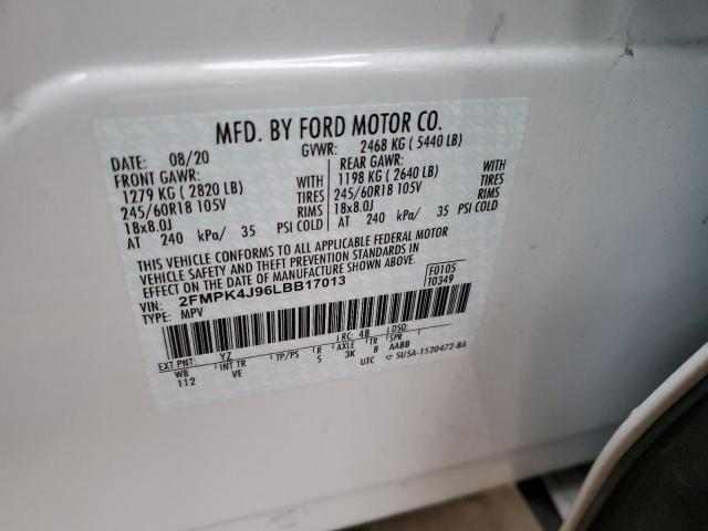 Photo 12 VIN: 2FMPK4J96LBB17013 - FORD EDGE SEL 