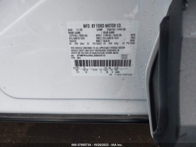 Photo 8 VIN: 2FMPK4J96LBB65515 - FORD EDGE 