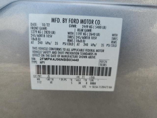 Photo 13 VIN: 2FMPK4J96NBB03440 - FORD EDGE SEL 