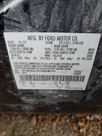 Photo 12 VIN: 2FMPK4J97HBB46141 - FORD EDGE SEL 