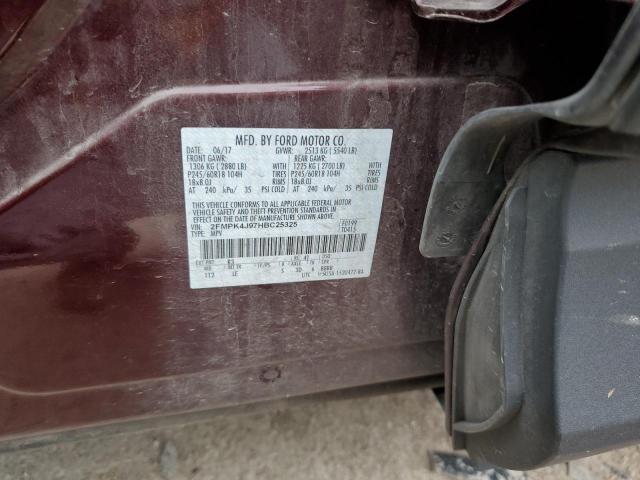 Photo 11 VIN: 2FMPK4J97HBC25325 - FORD EDGE SEL 