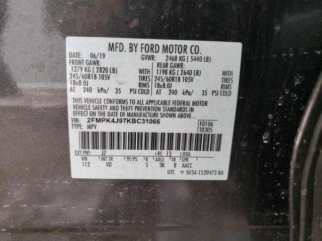 Photo 13 VIN: 2FMPK4J97KBC31066 - FORD EDGE 