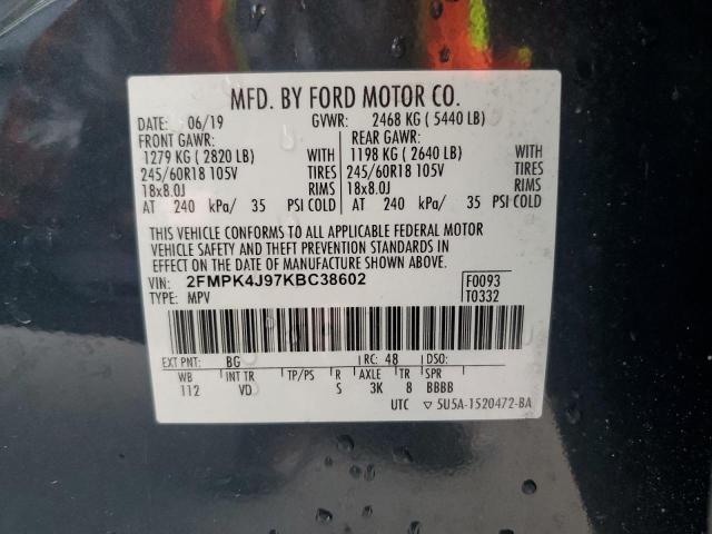 Photo 12 VIN: 2FMPK4J97KBC38602 - FORD EDGE 