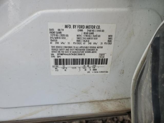 Photo 13 VIN: 2FMPK4J97KBC50815 - FORD EDGE SEL 