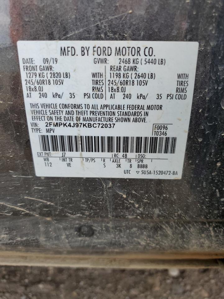 Photo 13 VIN: 2FMPK4J97KBC72037 - FORD EDGE 