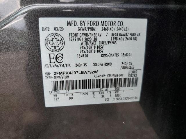 Photo 13 VIN: 2FMPK4J97LBA79288 - FORD EDGE SEL 