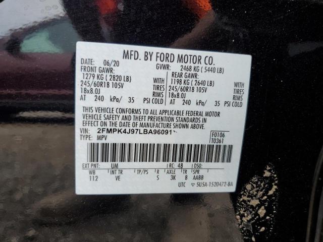 Photo 11 VIN: 2FMPK4J97LBA96091 - FORD EDGE 