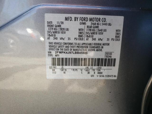 Photo 12 VIN: 2FMPK4J97LBB45886 - FORD EDGE 