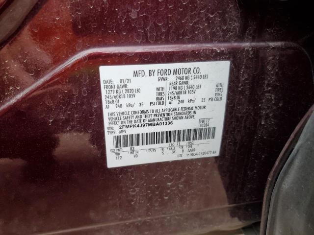 Photo 12 VIN: 2FMPK4J97MBA01336 - FORD EDGE 