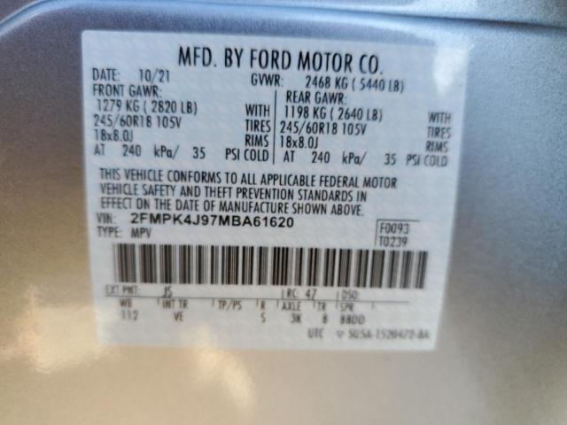 Photo 13 VIN: 2FMPK4J97MBA61620 - FORD EDGE SEL 