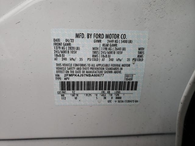 Photo 13 VIN: 2FMPK4J97NBA60677 - FORD EDGE SEL 