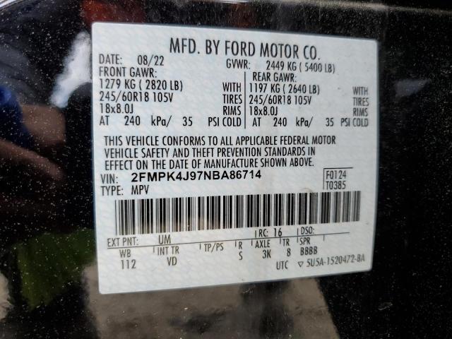 Photo 12 VIN: 2FMPK4J97NBA86714 - FORD EDGE 