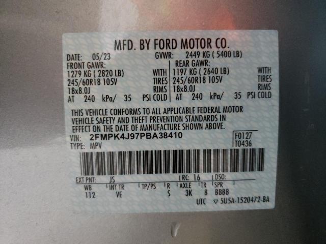 Photo 12 VIN: 2FMPK4J97PBA38410 - FORD EDGE 