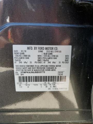 Photo 12 VIN: 2FMPK4J98JBB55775 - FORD EDGE SEL 