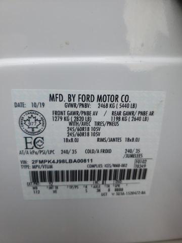 Photo 13 VIN: 2FMPK4J98LBA00811 - FORD EDGE SEL 