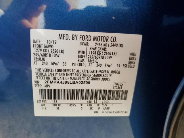 Photo 12 VIN: 2FMPK4J98LBA02509 - FORD EDGE 