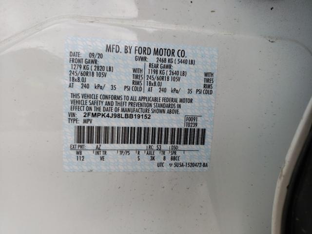 Photo 9 VIN: 2FMPK4J98LBB19152 - FORD EDGE SEL 