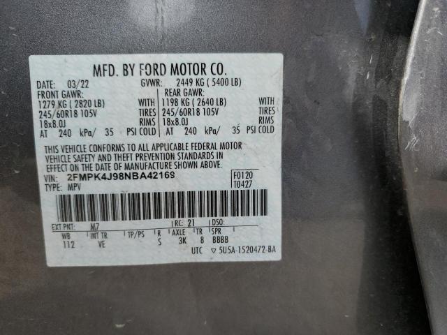 Photo 12 VIN: 2FMPK4J98NBA42169 - FORD EDGE 