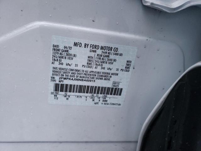 Photo 11 VIN: 2FMPK4J98NBA60915 - FORD EDGE SEL 