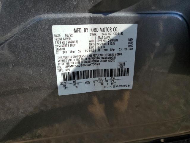 Photo 12 VIN: 2FMPK4J98NBA73020 - FORD EDGE SEL 