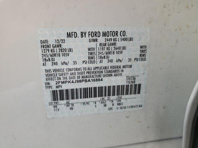 Photo 12 VIN: 2FMPK4J98PBA16884 - FORD EDGE SEL 