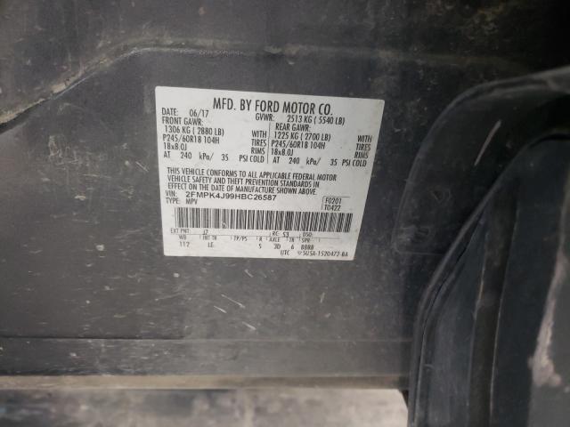 Photo 9 VIN: 2FMPK4J99HBC26587 - FORD EDGE SEL 