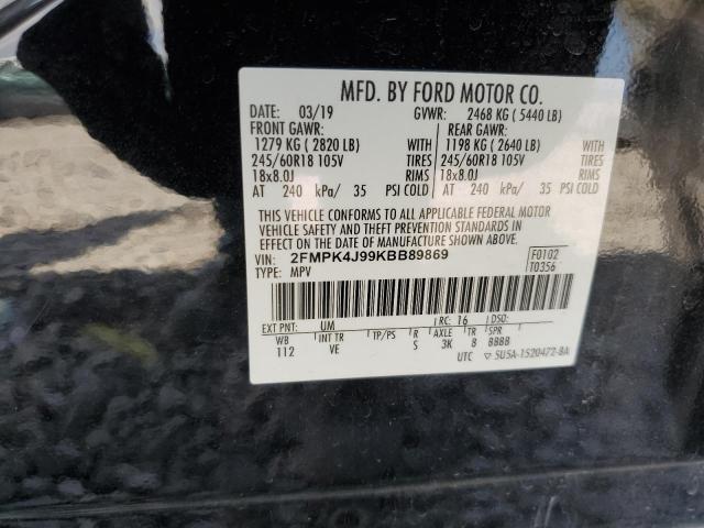 Photo 12 VIN: 2FMPK4J99KBB89869 - FORD EDGE SEL 