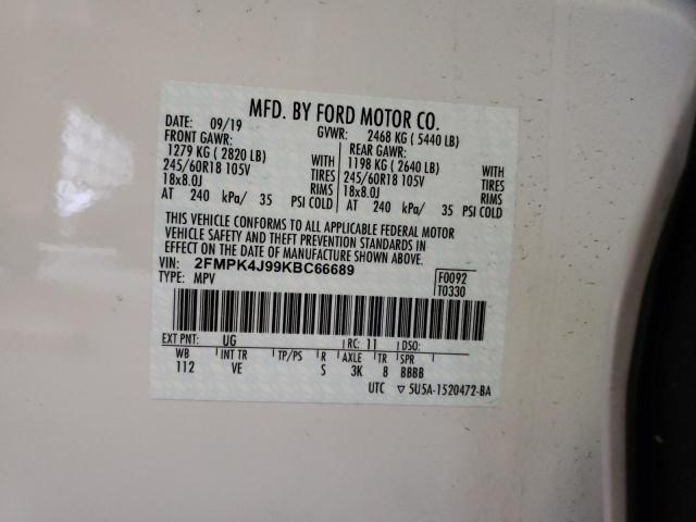 Photo 13 VIN: 2FMPK4J99KBC66689 - FORD EDGE SEL 