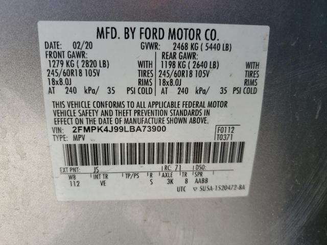 Photo 13 VIN: 2FMPK4J99LBA73900 - FORD EDGE SEL 