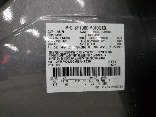 Photo 13 VIN: 2FMPK4J99MBA47539 - FORD EDGE 