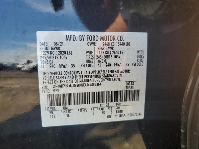 Photo 9 VIN: 2FMPK4J99MBA48884 - FORD EDGE SEL 